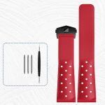 Kummist silikoonist kellarihm 22mm tag heuer kellarihm meestele k&auml;ekellade rihm tarvikud klapplukk punane Kummist kellarihm 22mm