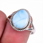 Natural Republic Larimar v&auml;&auml;riskivi 925 prooviga h&otilde;be kingitus s&otilde;rmus S.8 u7k78