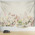 Taim Lillevaip Seinale riputatav Ps&uuml;hhedeelne naturaalne sisemus Lihtne boheemlas stiilis kunst hipi Magamistoa sisekujundus 320x182cm