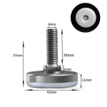 Roostevabast terasest reguleeritavad m&ouml;&ouml;blijalad nailonist aluse tasandusvahendid, diivanile, lauale, toolile, kapile, tasandusjalgade t&ouml;&ouml;laud 8 Pcs
