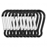 10 tk vedrukinnitusega konks, vastupidavad k&otilde;rvitsakujulised v&auml;litarvikud telkimisriivi konksud must