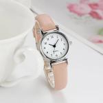 K&otilde;rge kvaliteediga kaubam&auml;rgiga kvartskellad naiste mood, v&auml;ikese sihverplaadiga vabaaja k&auml;ekell, nahast rihmaga k&auml;ekell naistele Relojes Para Mujer roosa