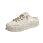 Naiste suvised kinnise ninaga poolsussid, uued v&otilde;rgust kontsavabad laisad l&otilde;uendikingad, vabaaja sandaalid 35