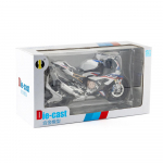 1/9 Scale S1000RR sulamist mootorratta mudel Diecast Car Sound Light Auto Lovers Collection Lastele S&uuml;nnip&auml;evakingitus Metallist poistele m&auml;nguasjad 1/9-Size:23*12.5*9cm valge