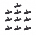 10 tk mobiiltelefoni vahelehed kinnitusrihmaga, kleepuvate v&auml;rviliste plaastritega, telefoni kaelapael, turvalisus, kadumisvastane kaelapael, konnektor tumeoranži v&auml;rvi