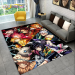 Anime Demon Slaye Area vaip, multifilmi vaibavaip elutuppa, laste magamistoa diivani uksematt, lastem&auml;ngu libisemiskindel p&otilde;randamatt 100x150cm(39x59in)