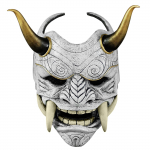 Jaapani Hannya Oni mask, Evil De-mon Mon-ster kogu n&auml;o lateksmask meestele One Size