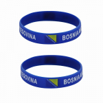2 tk Bosnia ja Hertsegoviina lipp Silikoonist k&auml;ev&otilde;rud Sport K&auml;epaelad Riigilipud Randmepael Meeste Naiste Motiveeriv kummipael Moeaksessuaarid 2pcs