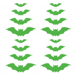 16 tk Halloweeni seinakleebis &Otilde;udne 3D nahkhiirekleebised Kauakestev seinakleebis Halloweeni pidulikuks kaunistuseks fluorestseeruv roheline v&auml;rv