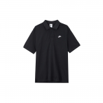 Nike Club Logo Tikitud Vabaaja Kootud L&uuml;hikeste Varrukatega Polo Meeste Topid Must FN3895-010 L