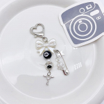 8 suuruse palliga helmestega liblikas v&otilde;tmehoidja Y2K gooti v&otilde;tmehoidja helmestega pin Angel Key Love Pandlaga ripats