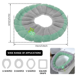 Talvine soe WC istmekatte matt O t&uuml;&uuml;p kootud veniv WC kate pestav vannitoa WC padja padi k&auml;epidemega paks