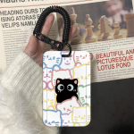 1 tk armas kassikaardihoidja &uuml;li&otilde;pilastele Korea moe Kawaii Cat Kpop Idol fotokaardihoidja Kaasaskantav t&ouml;&ouml;taja kaardihoidja kaelapael