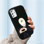 &Uuml;hev&auml;rviline h&otilde;bedase servaga objektiiv, rasvane korpus, pehme TPU vedel silikoonist kate P&otilde;rutuskindel telefoni&uuml;mbris Xiaomi Redmi Samsungile Xiaomi 11 Lite 5G NE valge