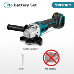 Yofidra 125 mm harjadeta nurklihvija 4 k&auml;iguga juhtmeta lihvimismasin puidu t&ouml;&ouml;tlemise elektrit&ouml;&ouml;riist Makita 18 V aku jaoks Without Battery