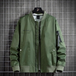 Kevadine ja s&uuml;gisene eriti suur suurus L-9XL rasvane meeste suures suuruses jope vabaaja mitmek&uuml;lgne paksu mehe v&auml;rviga sobiv jope L roheline