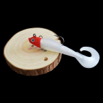 1 tk ujumissabaga p&uuml;&uuml;gi landid Jig voblerid pehmed s&ouml;&ouml;dad 90 mm 9,5 g kunstlik silikoons&ouml;&ouml;t meriahvena karpkala lusikaga p&uuml;&uuml;gitarbed 9CM punane