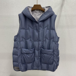 Naiste kerge termiline &otilde;mblusteta varrukateta valge pardi sulejope All Match Chic Vest XXL sinine