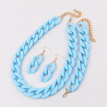 Akr&uuml;&uuml;list turske ketiga kaelakee naistele Bohemain Chains Choker k&otilde;rvar&otilde;ngad k&auml;ev&otilde;ru ehete komplekt