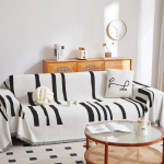 &Scaron;enillist diivanikate Triibuline Aastaringne Uus Diivanipadjakate Libisemisvastane Kate Pleed Kassikriimustuste vastane 180*130cm