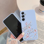 Lillemustriline pehme silikoon&uuml;mbris Samsung A55 M35 S24 Xiaomi Redmi Note 13 Pro 13C iPhone Huawei Honor Realme kaamerale kaitsev p&otilde;rutuskindel kate Samsung Galaxy S9 Plus sinine