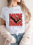 Uus stiil Vintage Imagine Dragons Ts&auml;rk Rock Band Street Wear Breath Fashion Unisex T-s&auml;rk Uus Tee T-s&auml;rk Unisex Unisex suvetopid Unisex M