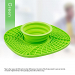 Lemmikloomade platmaat Kokkupandav silikoonist kassi koerte aeglane toit imemisega Kutsikas lakub s&ouml;&ouml;da-joogimatt Kaasaskantavad platsimatid