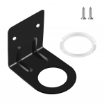 Seinale kinnitatav du&scaron;igeeli pudelihoidja roostevabast terasest &scaron;ampoonipudeli hoidja k&auml;teseebi jaoturi konks must