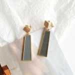 Klipsk&otilde;rvar&otilde;ngad Ilma Augustamiseta Naiste Pikad Ristk&uuml;likukujulised Geomeetrilised Ripatsid Glasuur Kontrast Viil K&otilde;rva Klamber K&otilde;rvar&otilde;ngad Ilma Augustamiseta