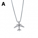 Hip Hop Lennuki Kaelakee Meestele Naistele Lennuki Ripats Mood Roostevaba Teras Nipsasjad Ehted V&otilde;lud Kampsuni Ripats Kett Kingitused 70cm