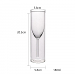 1 tk kahekordse seinaga &scaron;ampanjaklaasid, fl&ouml;&ouml;did, mullivein, tulbikokteil, pulmapeo tass, r&ouml;stsai Bodum Thule Xicaras Copo 1PCS