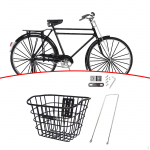 Jalgrattakorv Jalgrattahoidla Pagasikorraldaja Ratsutamiseks m&otilde;eldud lasti must