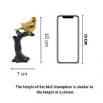 1 tk Kuldne Vares Lind Istub Puul Iidol Kuju Kodu Kaunistus Linnu Kujukesed Kingitused Kodu Kaunistamiseks