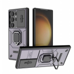 Samsung Galaxy S24 Ultra &uuml;mbris p&otilde;rutuskindel soomus s&otilde;rmuse hoidik objektiivi kaitse Coque Samsung S24 + Plus S 24 Ultra tagakaas For Galaxy S24 Ultra lilla