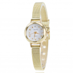 Naiste moodne mitmek&uuml;lgne kvartskella sulamist &uuml;mmargune sihverplaadiga roostevabast terasest kellarihm Lihtne vabaaja k&auml;ekell valge