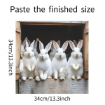 Armas v&auml;ikese valge j&auml;nese k&ouml;&ouml;gikapp Kodu taustaga maastikukujundus Dekoratiivsed seinakleebised 34*34cm/fun-f334