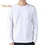 Meeste sportlik topp, puhas v&auml;rviline &uuml;mara kaelusega alumine riietus pikkade varrukatega koduriided J&otilde;usaali jooksmise korvpalli T-s&auml;rk M must