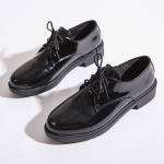 mood Naiste Oxford Korterid S&uuml;gis Kevad PU Nahast Kingad Naine T&auml;ielikult Must Kontor Naiste Derby Paelad Zapatillas Mujer Vabaaja Mokassiinid 35
