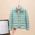 Naiste puuvillased kapuutsiga mantlid Naiste &otilde;huke pikkade varrukatega Parka Lady &uuml;likerge pakitav mantel XXXXL heleroheline v&auml;rv