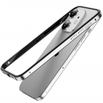 Alumiiniumisulamist raamiga telefoni&uuml;mbris iPhone 16 Pro Max 15 Pro 14 Plus 13 12 11 jaoks p&otilde;rutuskindel &uuml;hev&auml;rviline raam ilma kukkumisvastaste nurkadeta kaitseraua kate iPhone 15 Pro