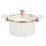 8L suure mahutavusega mikrosurvepott mittekleepuv keedupott Multifunktsionaalsed keedupotid K&ouml;&ouml;k valge