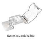 2-&uuml;hes multifunktsionaalne terasest muna viilutaja munad traat munajuustude l&otilde;ikuri t&ouml;&ouml;riist