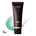 OBge Gentle Finish Shaving Gel, 80g, 5 pieces black