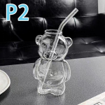 1 tk. Interneti-kuulsuste restoran Karu tass kohvitass Armas multikas klaastass Loominguline klaasmahlatass Piimjas teetass as the picture