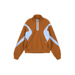 Nike Sportswear Retro Poolt&otilde;mblukuga V&auml;rviplokk Fliis Seisukrae Spordijakk Naiste Jakk Kollakaspruun CU7069-290 XL