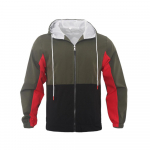 Meeste s&uuml;gisese &otilde;ues kaelusega t&otilde;mblukuga kapuutsiga jope Spordimantel tuulejope 3XL punane