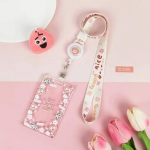 Armas l&auml;bipaistev kaelapael kaardi kate &Uuml;li&otilde;pilaste bussikaardid varrukas multifilm t&ouml;&ouml;kaardi katted krediitkaardihoidja vedruk&ouml;iega