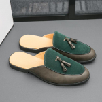 Moodsad Yuppie Mokassiinid Meestele Briti Stiilis Formaalne nahast Uus Suvine Slip-On Vabaaja nahast kingad Meestele Mules Meessoost 39 roheline