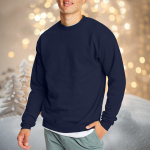 Meeste vabaaja mood, mugav &uuml;hev&auml;rviline &uuml;mara kaelusega pullover dressipluus L must