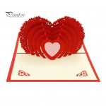 3D-s&uuml;dame h&uuml;pikkaart s&otilde;brap&auml;eva &otilde;nnitluskaart Automaatne h&uuml;pikaknaarmastuskaart emadep&auml;eva aastap&auml;eva kingituseks 10x15cm